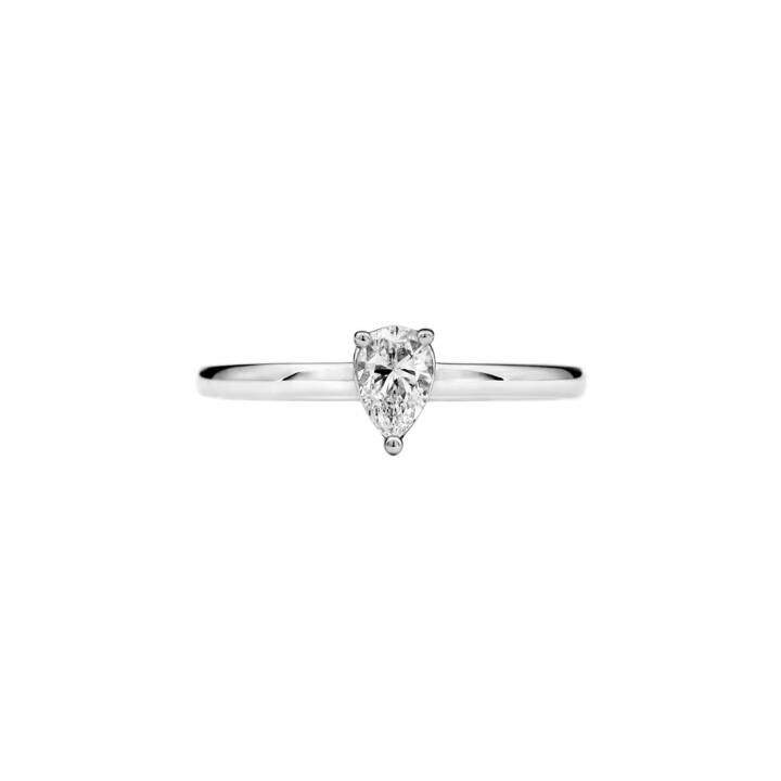 Pear Shaped Diamond Solitaire Ring