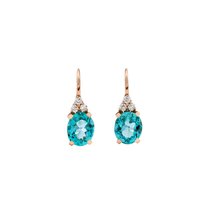 Apatite And Diamond Earrings