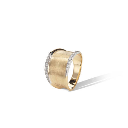Lunaria Band ring with diamonds