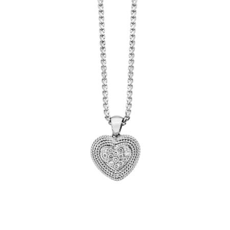 Heart Shaped Diamond Pendant - Διαμαντένιο Μενταγιόν σε Σχήμα Καρδιάς