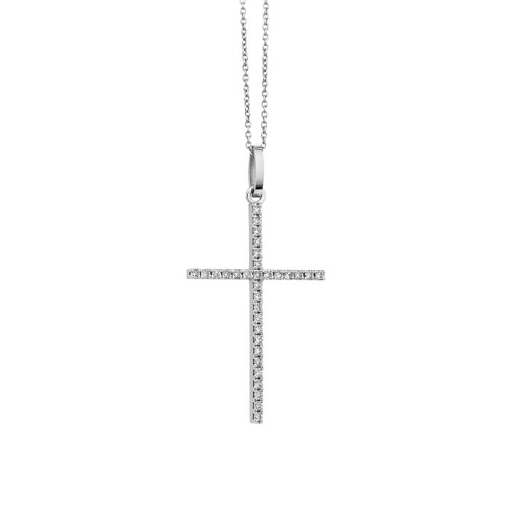 18K Diamond Cross