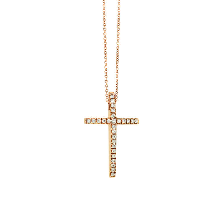 18K Diamond Pave Cross