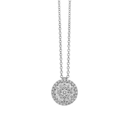 White Gold and Diamonds Pendant Necklace