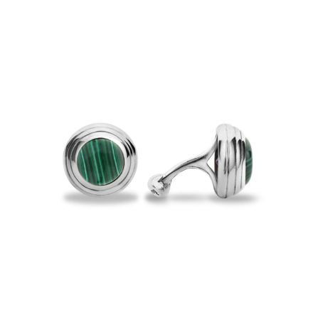 Barbarulo Malachite Stone Cufflinks Μανικετόκουμπα Barbarulo Πέτρα Μαλαχίτης