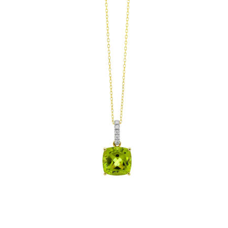 Yellow Gold Necklace With Peridot Steiakakis jewellery