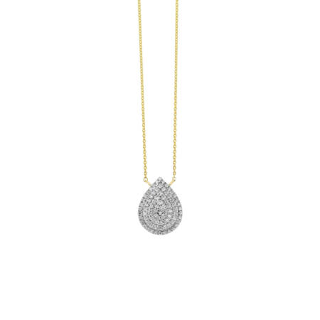 Pear Diamond Necklace Steiakakis jewellery