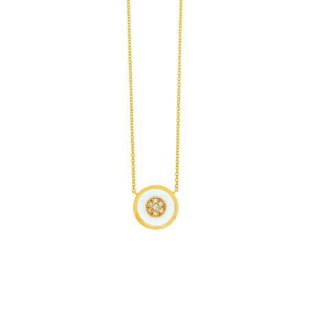 Yellow Gold Round Necklace Steiakakis jewellery