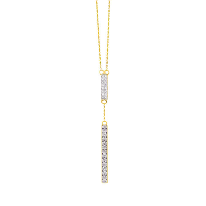 Yellow Gold Necklace With Diamonds Steiakakis jewellery