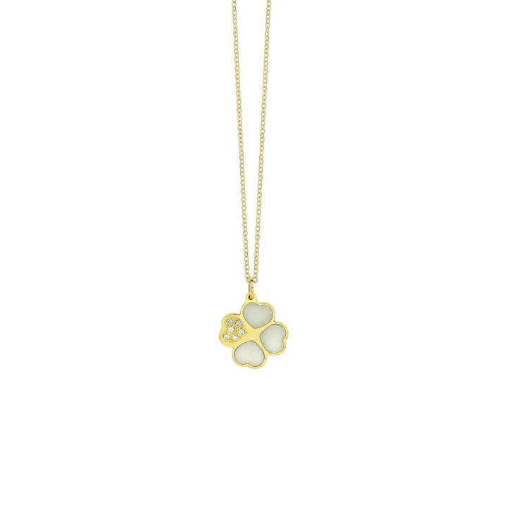 Clover Necklace With Diamonds Steiakakis jewellery