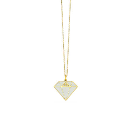 Yellow Gold Necklace With Enamel Steiakakis jewellery