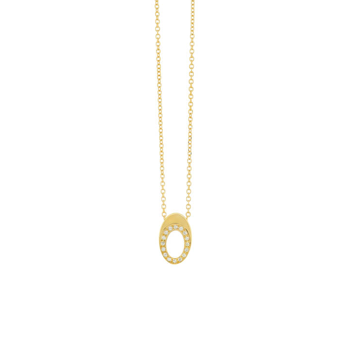 Yellow Gold Necklace With Diamonds Steiakakis jewellery