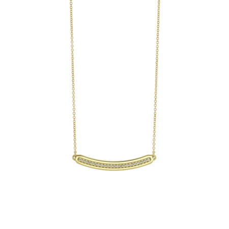 Yellow Gold Necklace With Diamonds Steiakakis jewellery