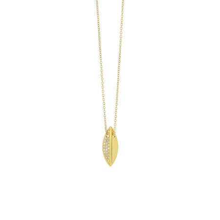 Necklace Diamond Leaf Steiakakis jewellery