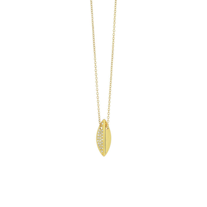 Necklace Diamond Leaf Steiakakis jewellery