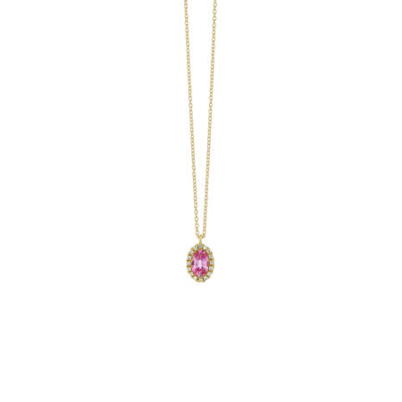 Pink Sapphire Rosette Pendant Steiakakis Jewellery