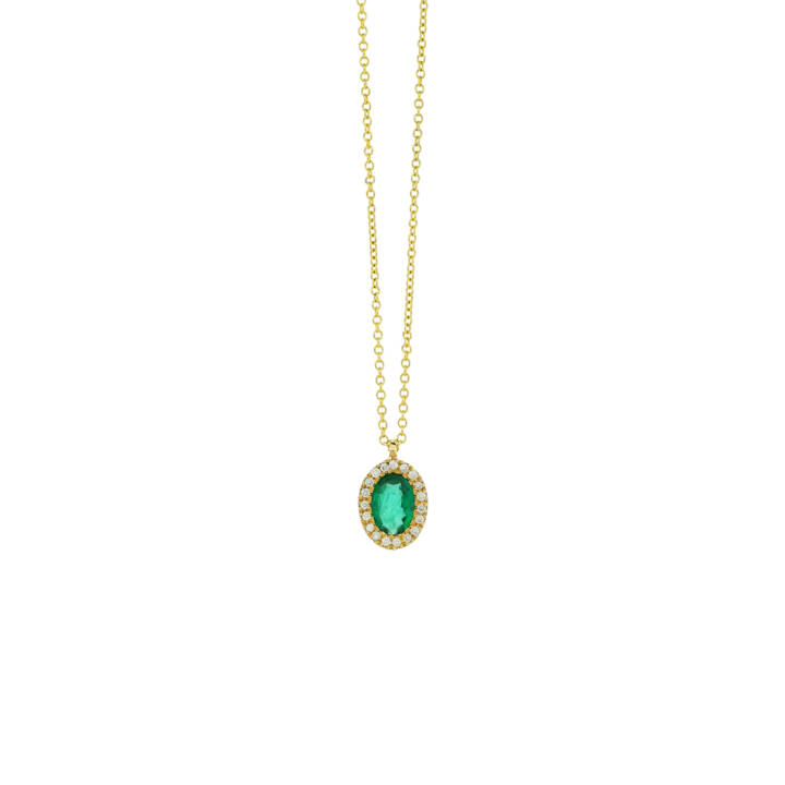 Emerald Rosette Pendant Steiakakis Jewellery