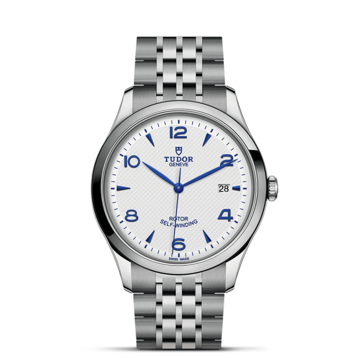 Tudor 1926 41mm ατσάλινη κάσα Opaline και μπλε καντράν m91650-0005