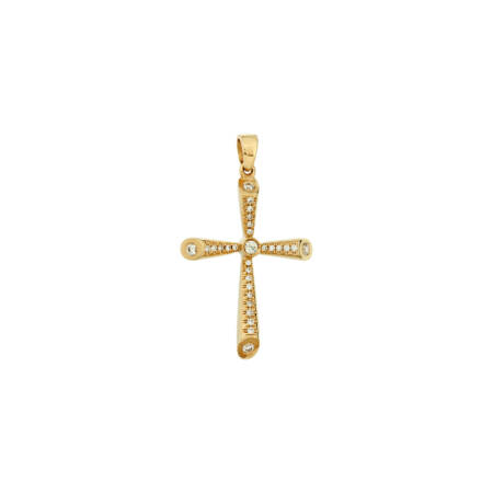 Διαμαντένιος Σταυρός σε Χρυσό Yellow Gold Diamond Cross