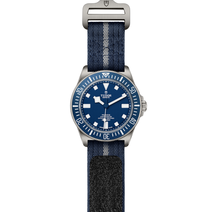 Tudor Pelagos FXD 42mm titanium case Navy blue fabric strap m25707b/24-0001