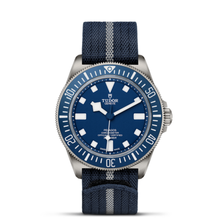 Tudor Pelagos FXD 42mm titanium case Navy blue fabric strap m25707b/24-0001