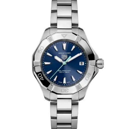 TAG HEUER AQUARACER PROFESSIONAL 200 SOLARGRAPH Solar Quartz, 34 mm, WBP1311.BA0005 blue