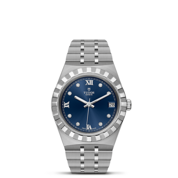 Tudor Royal 34mm steel case Blue dial m28400-0007