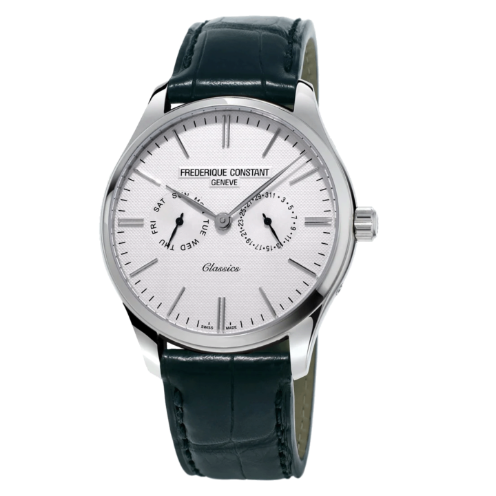 Frederique Constant Classics Day/Date Black Leather Quartz FC-259ST5B6