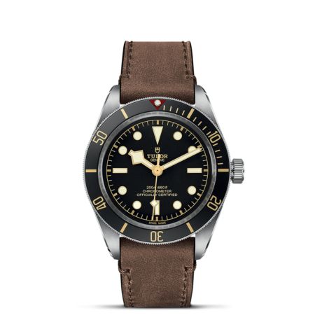 Tudor Black Bay 58 39mm steel case Brown leather strap m79030n-0002