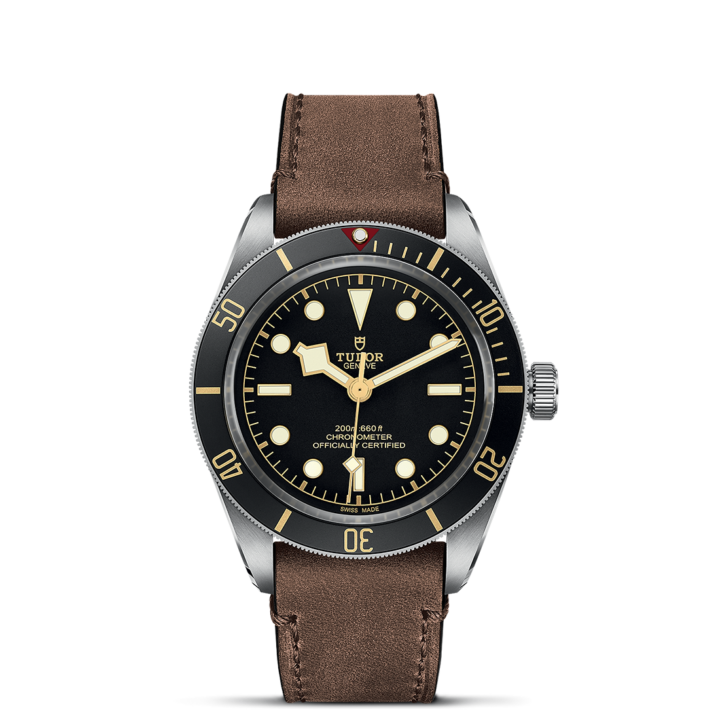 Tudor Black Bay 58 39mm steel case Brown leather strap m79030n-0002