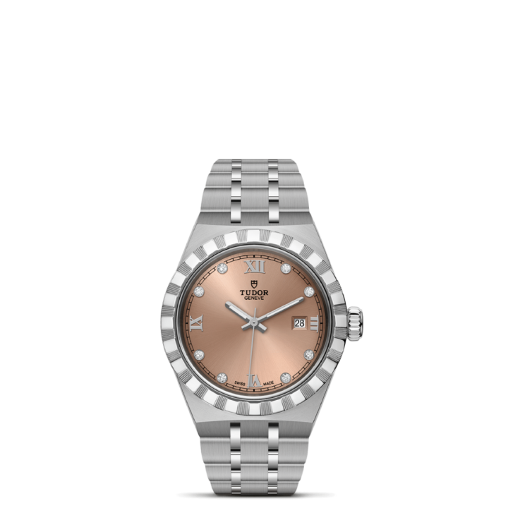m28300-0010 Tudor Royal 28mm steel case Diamond-set dial