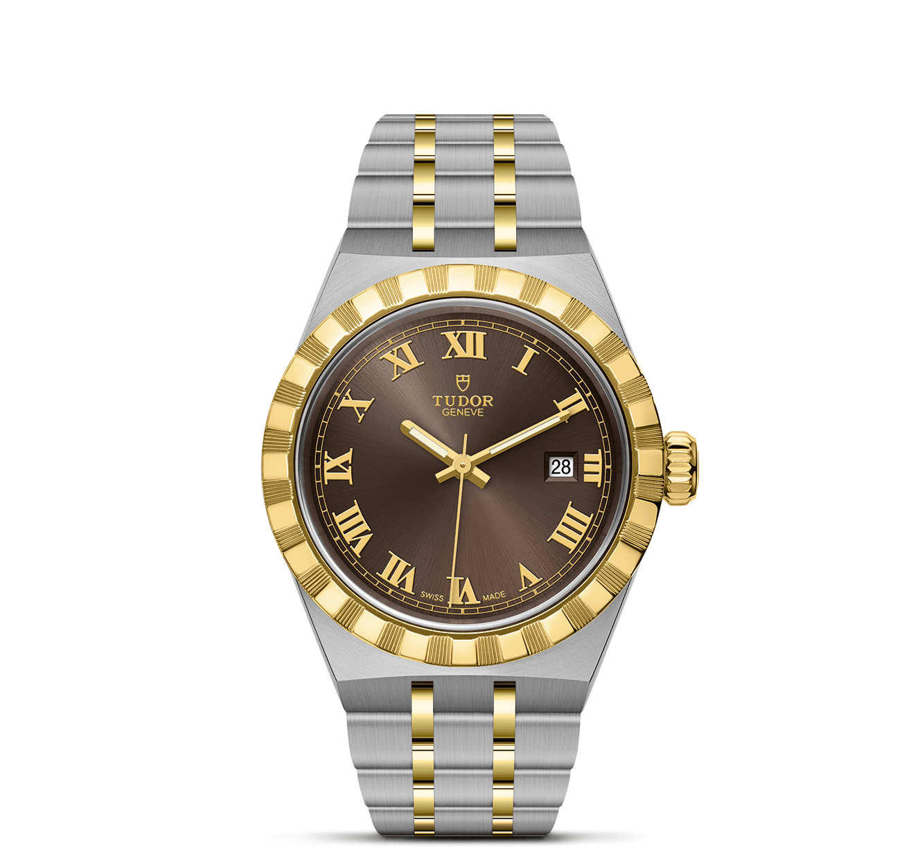 TUDOR Royal 28mm steel case Chocolate brown dial m28303-0008