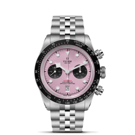 Tudor Black Bay Chrono 41mm steel case Pink dial m79360n-0019