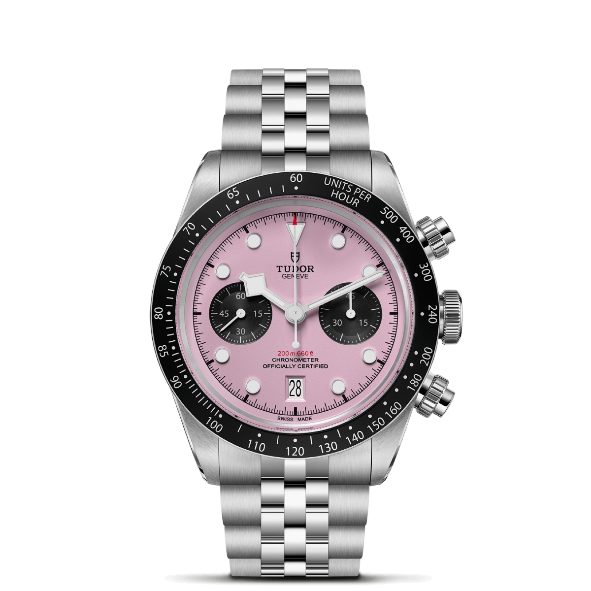 Tudor Black Bay Chrono 41mm steel case Pink dial m79360n-0019