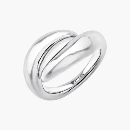 Pukka Berlin tembo yinyang silver ring